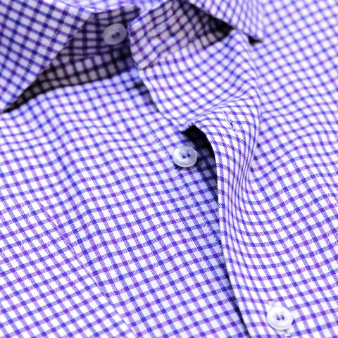 White Purple Check