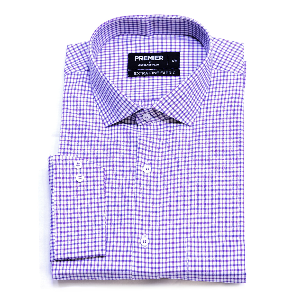 White Purple Check